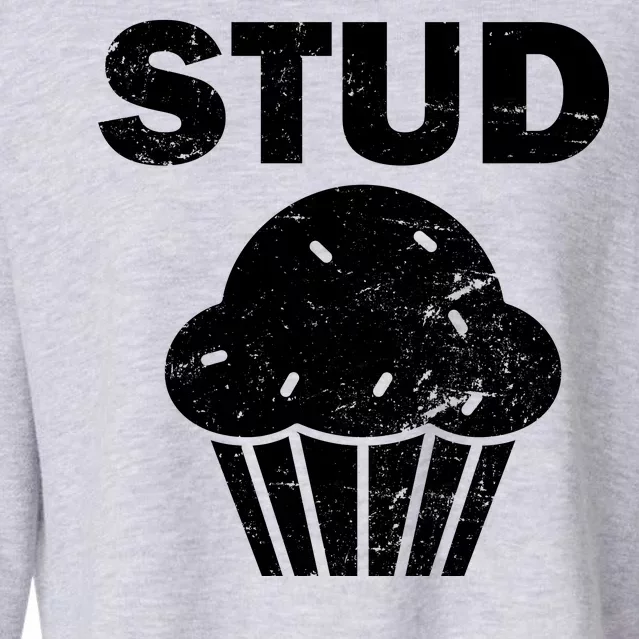 Stud Muffin Funny Retro Cropped Pullover Crew