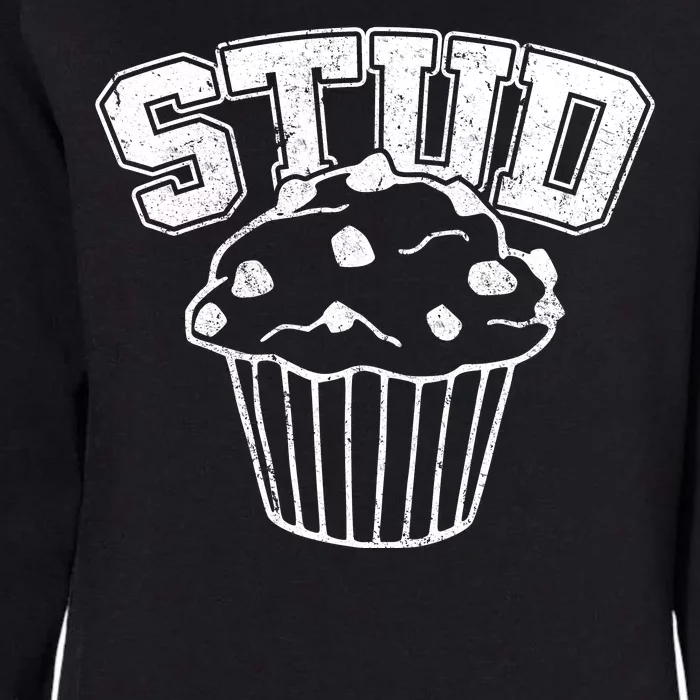 Stud Muffin Retro Womens California Wash Sweatshirt