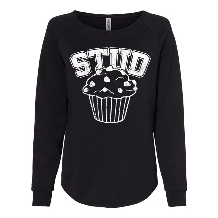 Stud Muffin Retro Womens California Wash Sweatshirt