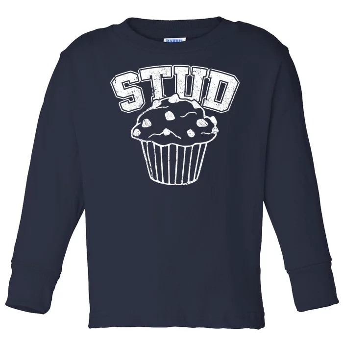 Stud Muffin Retro Toddler Long Sleeve Shirt