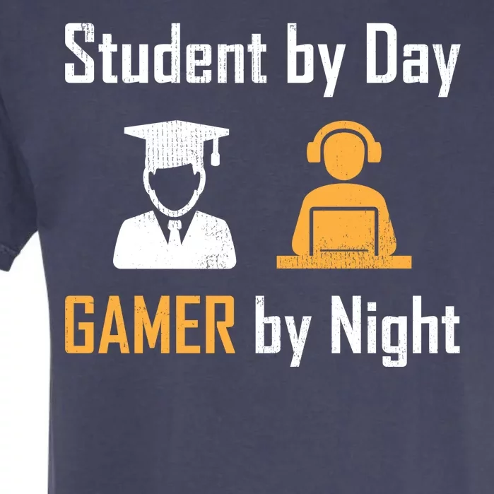 Student By Day Gamer By Night Garment-Dyed Heavyweight T-Shirt