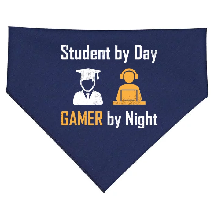 Student By Day Gamer By Night USA-Made Doggie Bandana