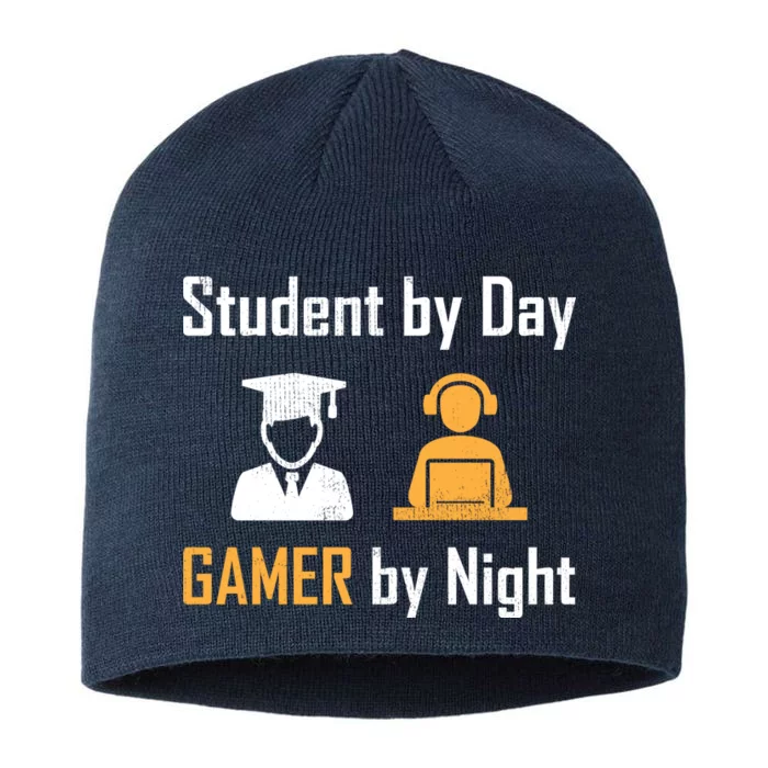 Student By Day Gamer By Night 8 1/2in Sustainable Knit Beanie