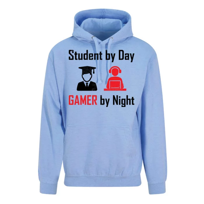 Student By Day Gamer By Night Unisex Surf Hoodie