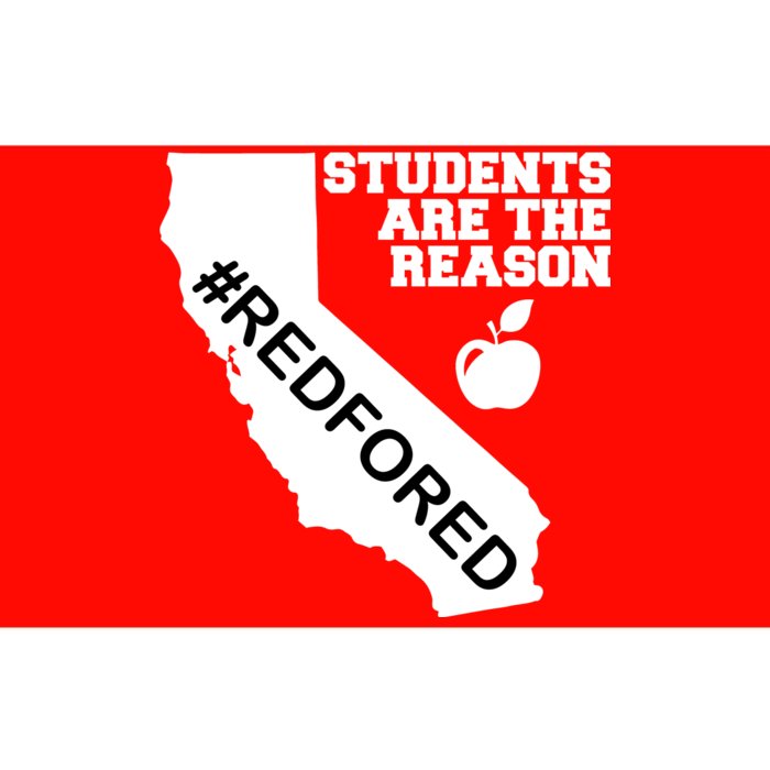 Students Are The Reason Red For Ed California Teacher Bumper Sticker