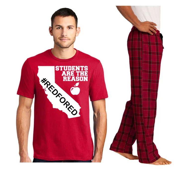 Students Are The Reason Red For Ed California Teacher Pajama Set