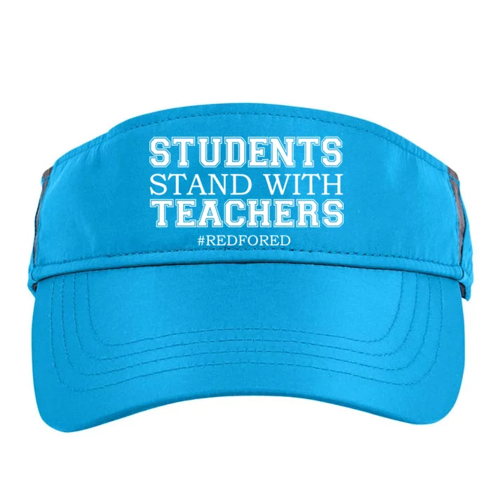 Students Stand With Teachers #RedForEd Adult Drive Performance Visor