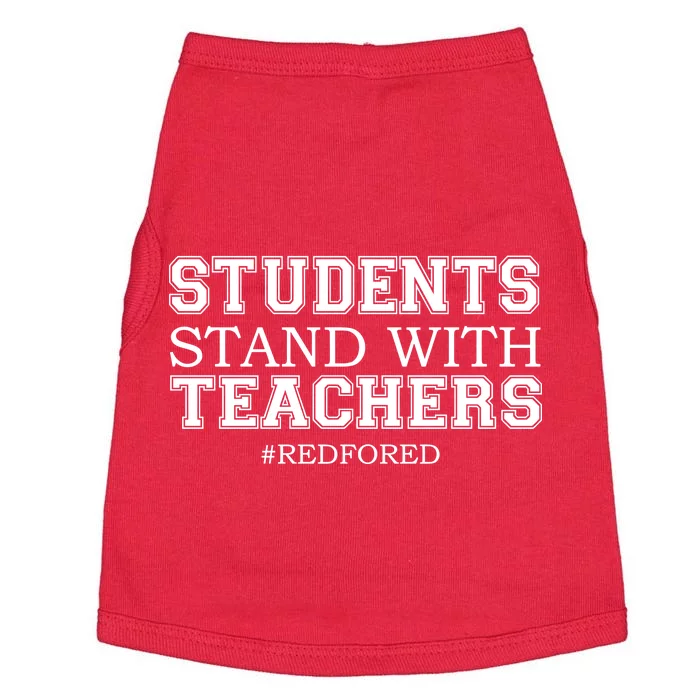 Students Stand With Teachers #RedForEd Doggie Tank