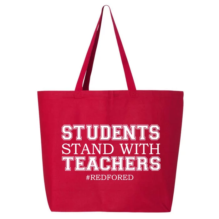 Students Stand With Teachers #RedForEd 25L Jumbo Tote