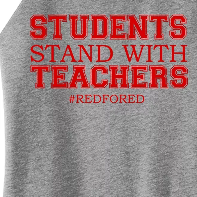 Students Stand With Teachers #RedForEd Women’s Perfect Tri Rocker Tank