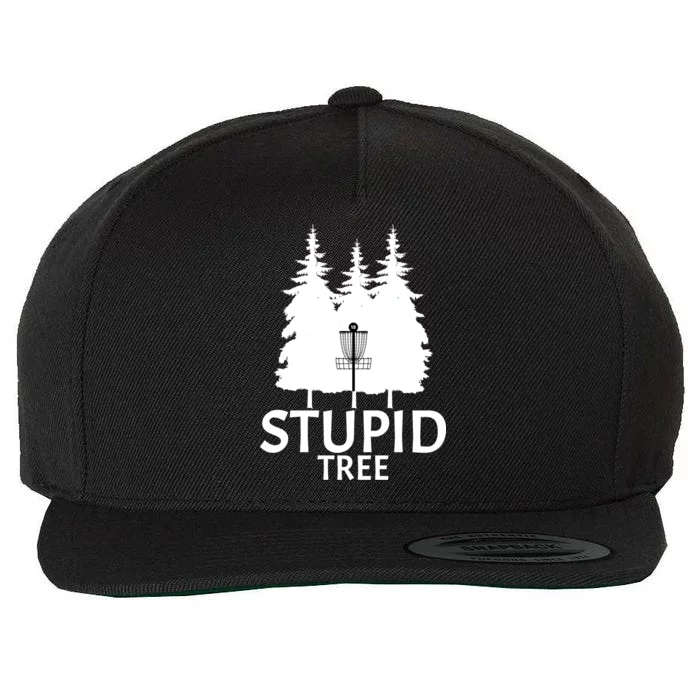 Stupid Tree Disc Golf Wool Snapback Cap