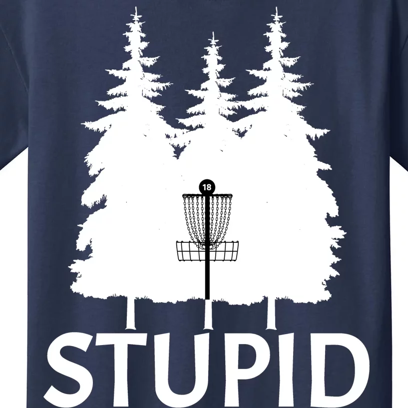 Stupid Tree Disc Golf Kids T-Shirt