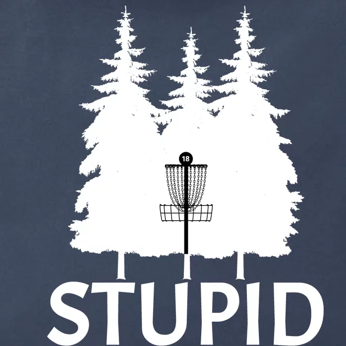 Stupid Tree Disc Golf Zip Tote Bag