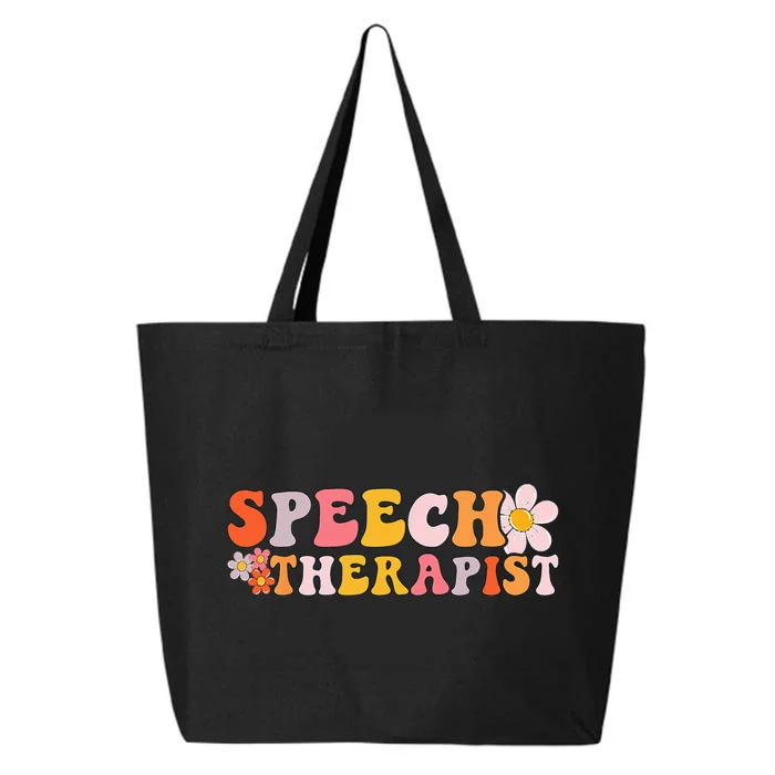 Speech Therapy Vintage Language Pathologist Speech Therapist 25L Jumbo Tote