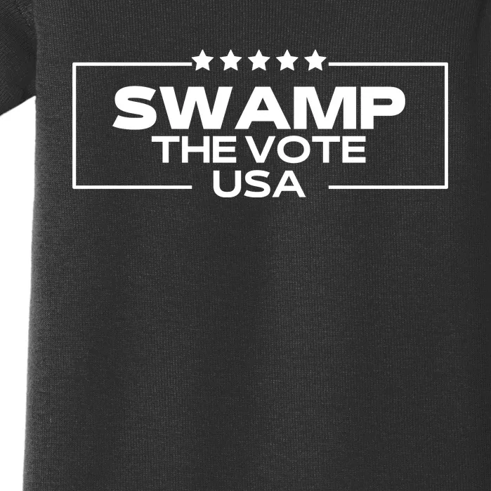 Swamp The Vote Usa Funny Trump Baby Bodysuit