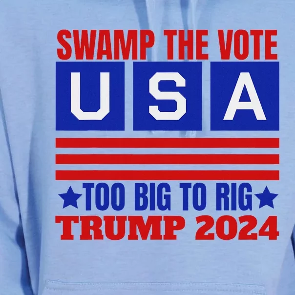 Swamp The Vote Never Surrender Design Unisex Surf Hoodie