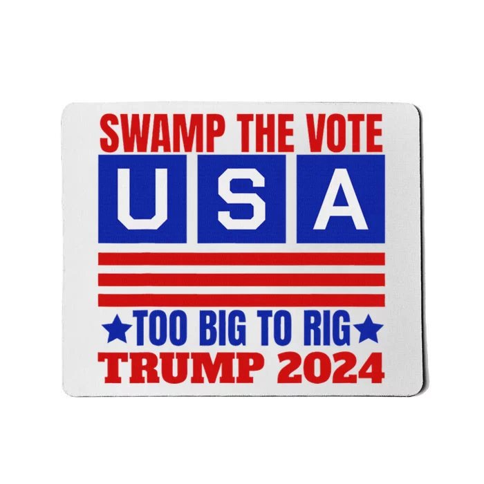 Swamp The Vote Never Surrender Design Mousepad