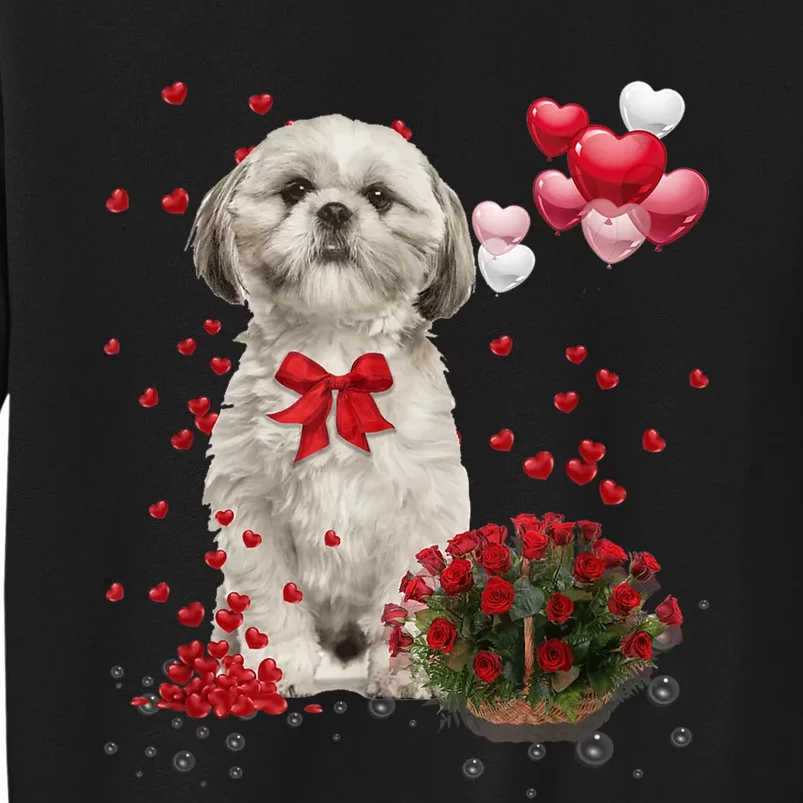 Shih Tzu Valentines Day Funny Dog Lover Happy Valentine Sweatshirt