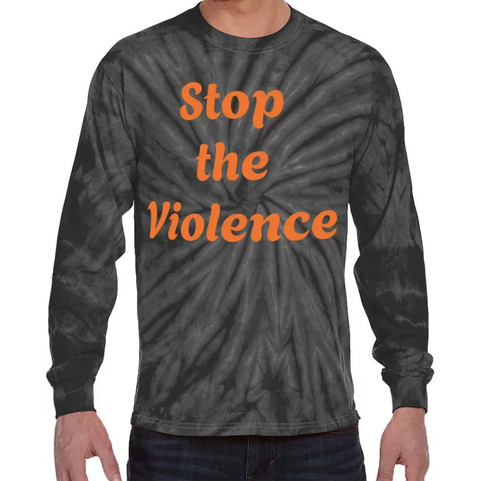 Stop The Violence Tie-Dye Long Sleeve Shirt