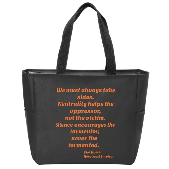 Stop The Violence Zip Tote Bag