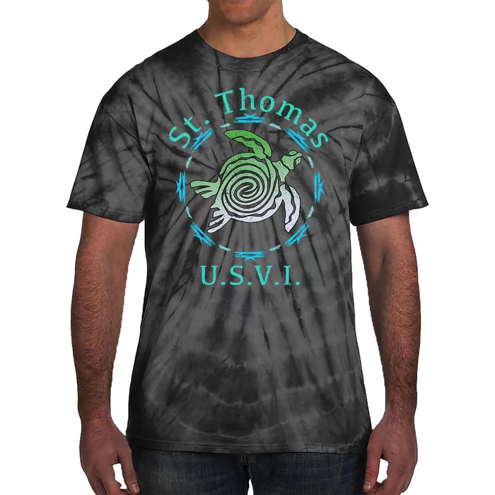 St. Thomas Vintage Tribal Turtle Tie-Dye T-Shirt