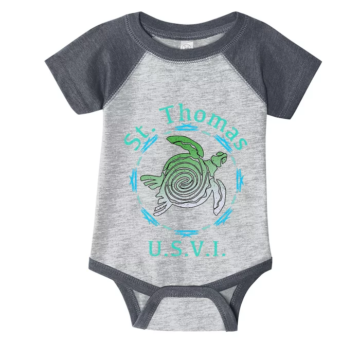 St. Thomas Vintage Tribal Turtle Infant Baby Jersey Bodysuit