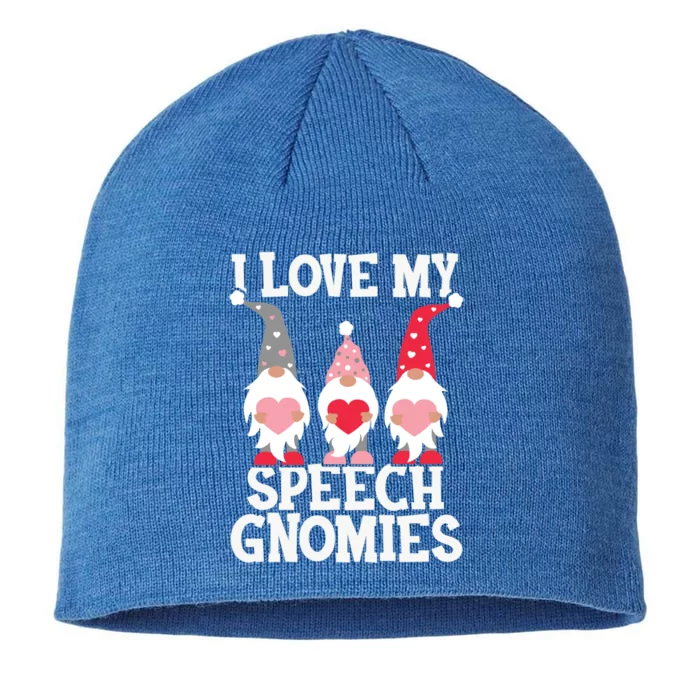 Speech Therapy Valentine's Day Gnomes For Slpa Therapist Funny Gift 8 1/2in Sustainable Knit Beanie