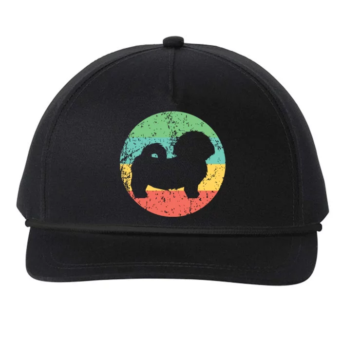 Shih Tzu Vintage Retro Shih Tzu Dog Snapback Five-Panel Rope Hat