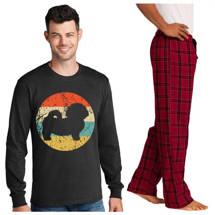 Shih Tzu Vintage Retro Shih Tzu Dog Long Sleeve Pajama Set