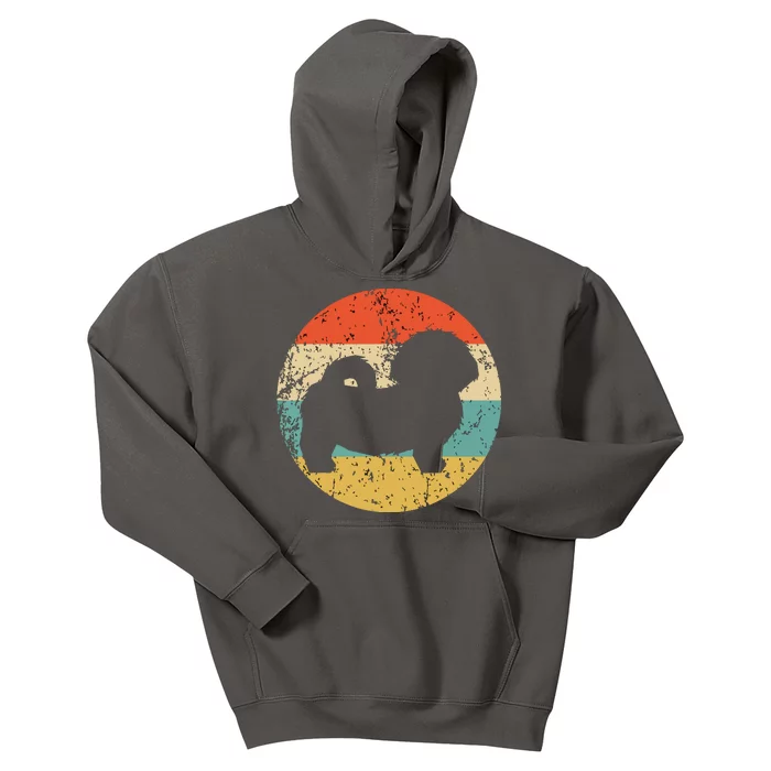 Shih Tzu Vintage Retro Shih Tzu Dog Kids Hoodie