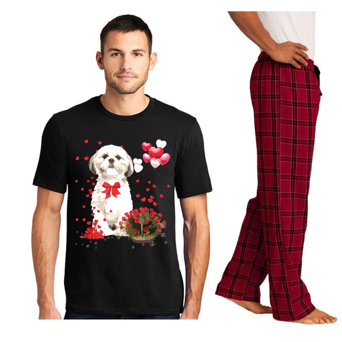 Shih Tzu Valentines Day Funny Dog Lover Happy Valentine Pajama Set