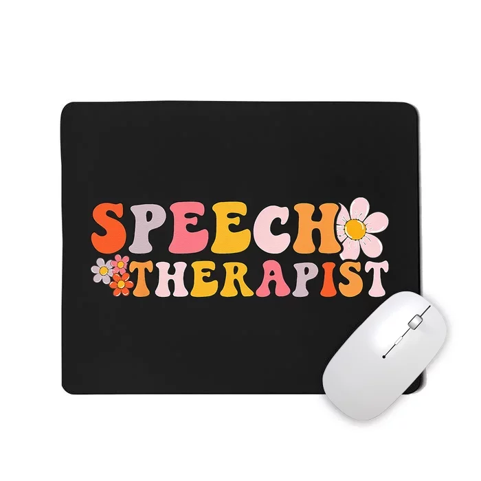 Speech Therapy Vintage Language Pathologist Speech Therapist Mousepad