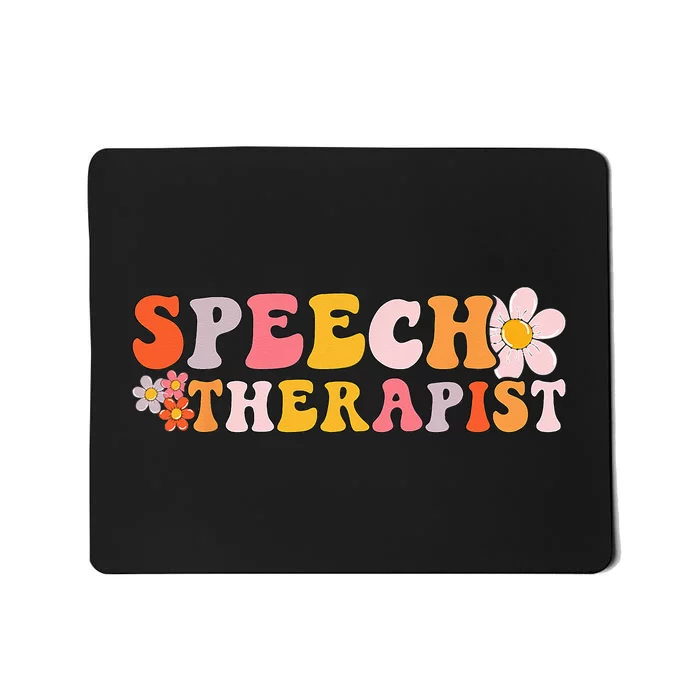 Speech Therapy Vintage Language Pathologist Speech Therapist Mousepad