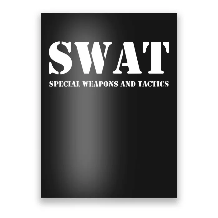 Swat Team Vintage Police Uniform Poster