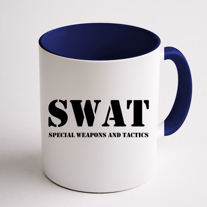 Swat Team Vintage Police Uniform Front & Back Coffee Mug