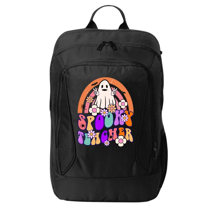 Spooky Teacher Vintage Halloween Ghost Costume Cute Gift City Backpack