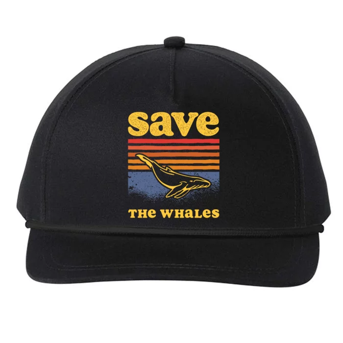 Save The Whales Killer Orca Whale Meaningful Gift Snapback Five-Panel Rope Hat