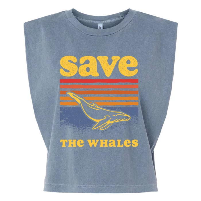 Save The Whales Killer Orca Whale Meaningful Gift Garment-Dyed Women's Muscle Tee