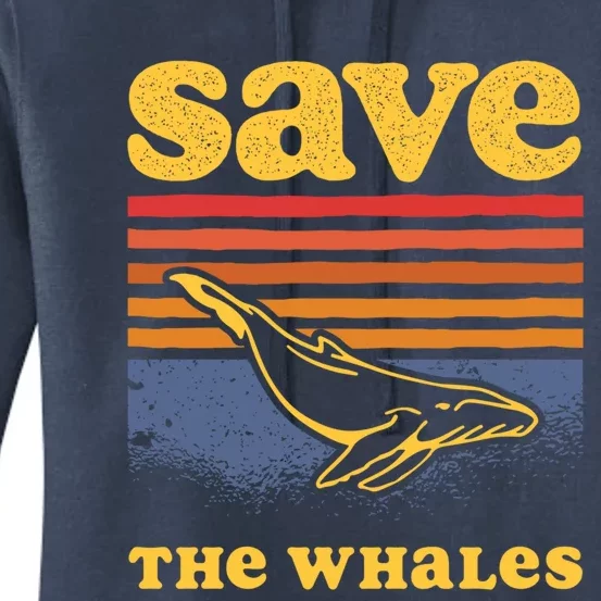 Save The Whales Killer Orca Whale Meaningful Gift Women's Pullover Hoodie