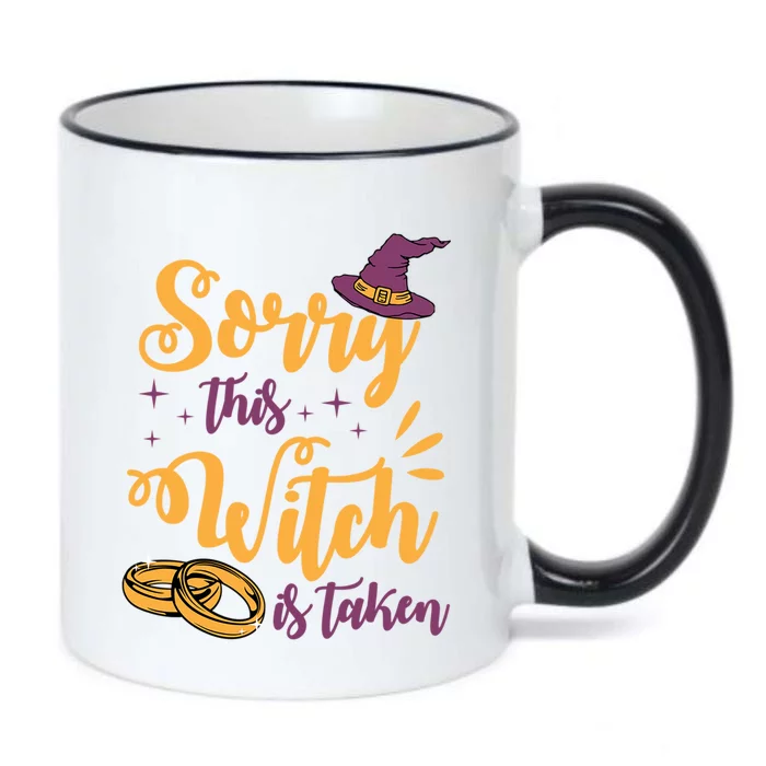 Sorry This Witch Is Taken Funny Cute Married Wife Halloween Funny Gift Black Color Changing Mug