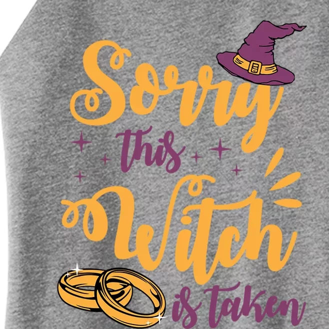 Sorry This Witch Is Taken Funny Cute Married Wife Halloween Funny Gift Women’s Perfect Tri Rocker Tank