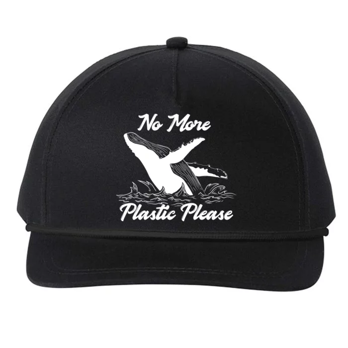 Save The Whales No More Plastic Please Cool Gift Snapback Five-Panel Rope Hat