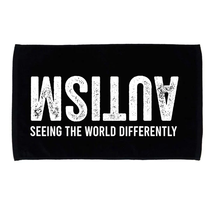 Seeing the World differently Autism Awareness Microfiber Hand Towel