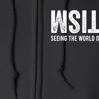 Seeing the World differently Autism Awareness Full Zip Hoodie