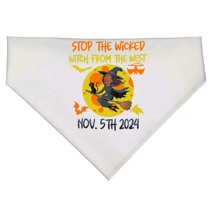 Stop The Wicked Witch From The West Nov. 5th 2024 USA-Made Doggie Bandana