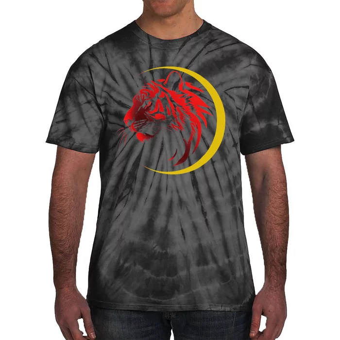 Shotokan Tiger With Gold Crescent Karate Modern Tie-Dye T-Shirt