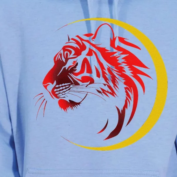 Shotokan Tiger With Gold Crescent Karate Modern Unisex Surf Hoodie