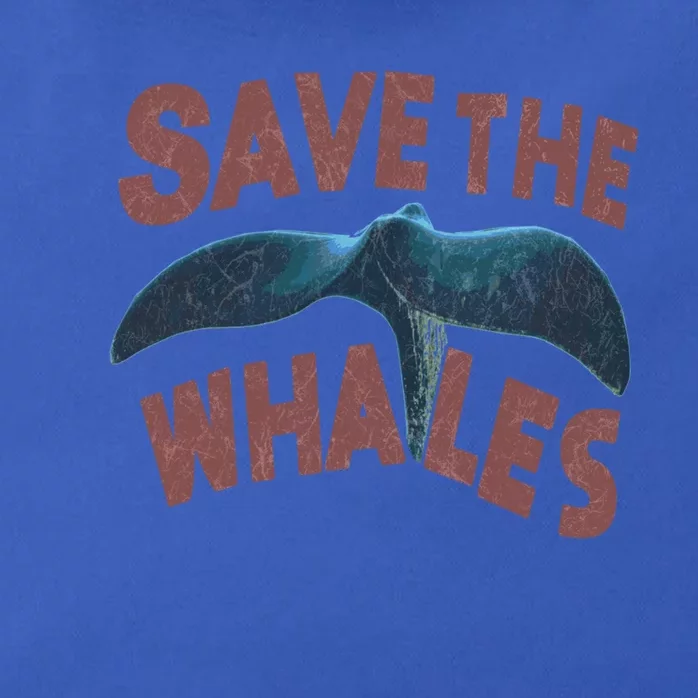 Save The Whales 80s Vintage Retro Gift Zip Tote Bag