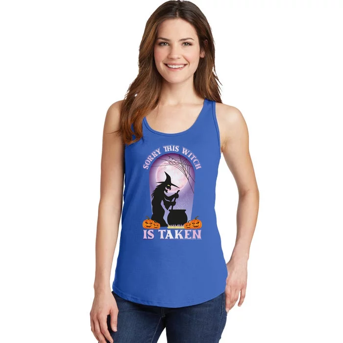 Sorry This Witch Is Taken Witch Lover Halloween Party Cute Gift Ladies Essential Tank