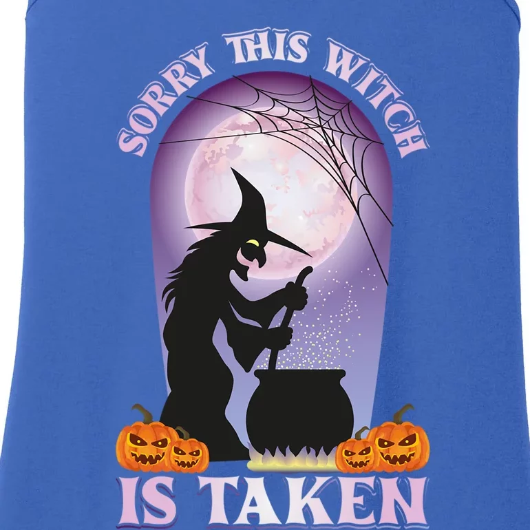 Sorry This Witch Is Taken Witch Lover Halloween Party Cute Gift Ladies Essential Tank